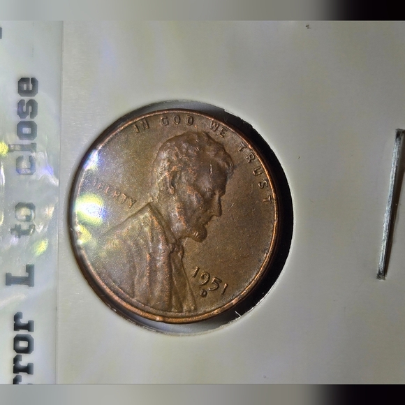 1951 D Wheat Penny Error (Letter L In Liberty Is On Rim) - Picture 3 of 5